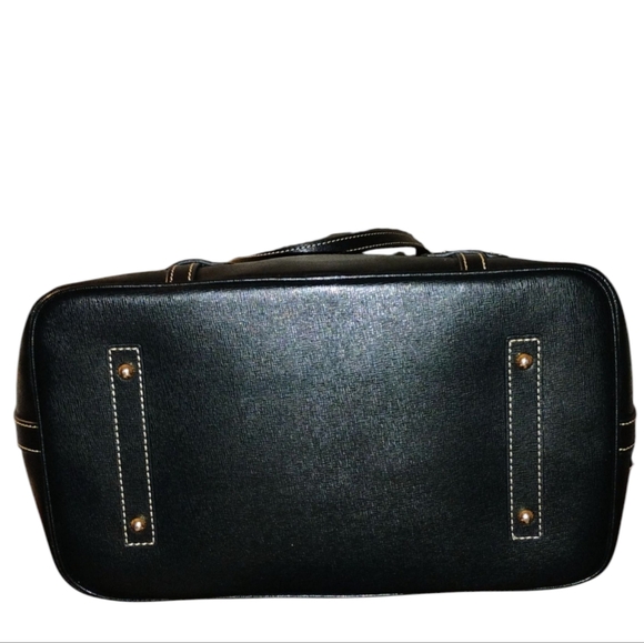 Dooney & Bourke Black Tote with Gold Accents - Picture 3 of 8